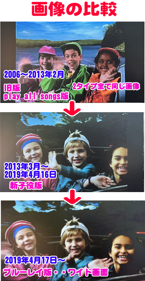 ステップバイステップのDVD版とブルーレイの比較